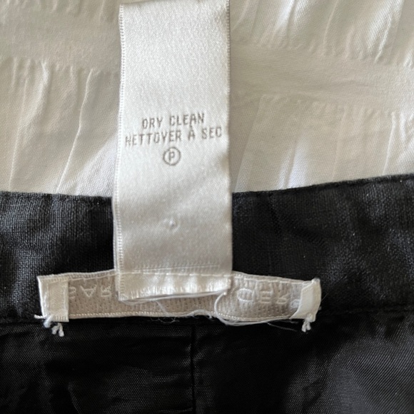 SARAH SPENCER 100% Linen Black Jacket Fully Lined Boho Turquoise Beaded Detail - Picture 8 of 14